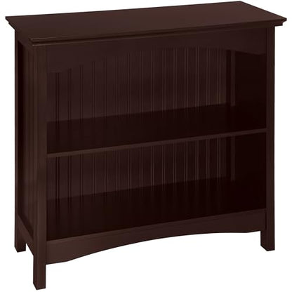 eHemco 2 Tier Bookcase with 2 Arched Supports, 29 Inches, Cherry - color: Cherry, size: 2 Tier