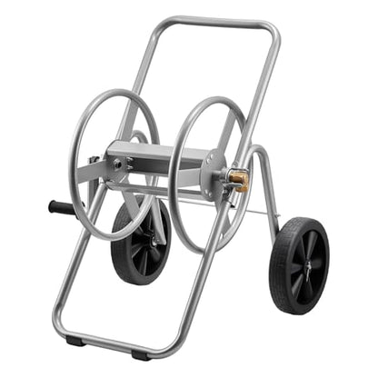 VEVOR Hose Reel Cart, 200/300 ft High-Pressure Garden Hose Cart, Hoses Reel Carts with Two Wheels, Handle & Heavy-Duty Mesh Storage Basket, Portable Hoses Reels for Garden Watering, Car Washing - style: 200 ft