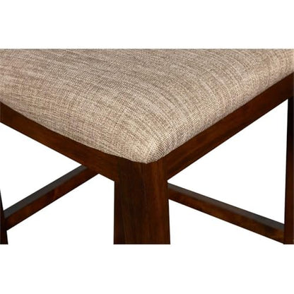 New Classic Furniture Gia Counter Chairs, Set of 2, Cherry Brown - color: Cherry, size: Set of 2, style: Counter Chair