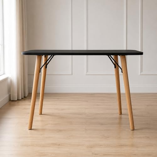 40” Black Computer Desk, 15° Arc Writing Table, Home Office & Gaming, Rounded Corner Enhance Stability with Leg Support