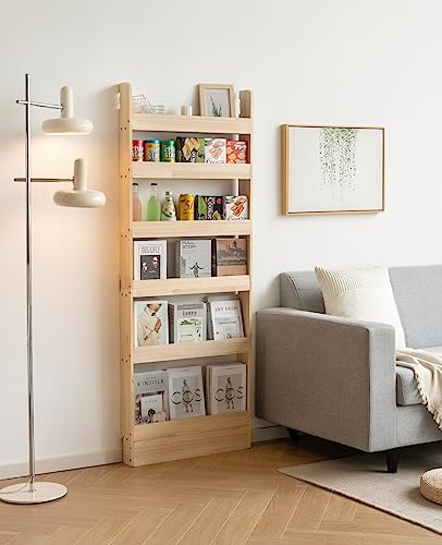 Solid Wood Bookshelf Bookcase Book Shelf Organizer for Books, Toy Storage Bookshelf Rack Wall for Kids and Adults (Width 23.6in (60CM)) - size: Width 23.6in (60CM)