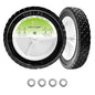 Parts Camp 10" Plastic Wheel Replacement for Oregon 72-110, 2 Pack Universal Wheels for Hand Truck, Lawn Mower, Utility Cart, Radio Flyer Wagon, Lawn Sprayer, Trash Can and BBQ Grill - size: 10-inch