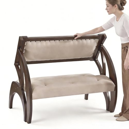FLEXISPOT 3-in-1 Convertible Chair to Table with 2 Seats,Desk and Chair Set for 4, Upholstered Accent Chair with Solid Wood Frame, Easy Flip Design, Space Saving Furniture for Small Apartments - size: Convertible Chair for 4
