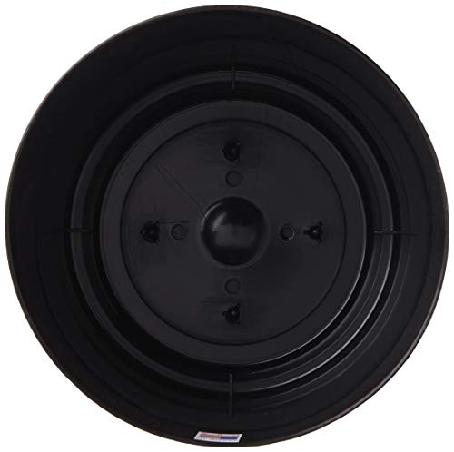 Novelty Majestic Full Depth Round Cylinder Pot, Glossy Black, 6-Inch (10068) (Pack of 3) - color: Black, size: 6 Inch (Pack of 3)