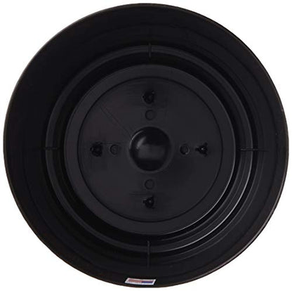 Novelty Majestic Full Depth Round Cylinder Pot, Glossy Black, 6-Inch (10068) (Pack of 3) - color: Black, size: 6 Inch (Pack of 3)