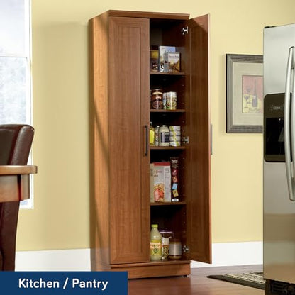 Sauder HomePlus Storage Cabinet/ Pantry cabinets, Sienna Oak finish - color: Sienna Oak