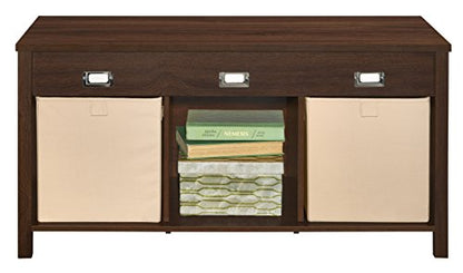 ClosetMaid 16051 Premium 3-Cube Bench, Dark Chestnut - color: Dark Chestnut, size: 3-Cube Bench