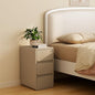 AQIMUELE Narrow Bedside Table,Narrow Night Stand with Drawers,Small Night Stand with Leather Surface for Bedroom - color: Beige (3 Drawers), size: 11.8"W