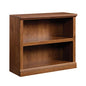 Sauder 2 Tier Book Shelf Wooden Bookcase Multipurpose Bookshelf for Home Office, Living Room, in Oiled Oak - color: Oiled Oak Finish