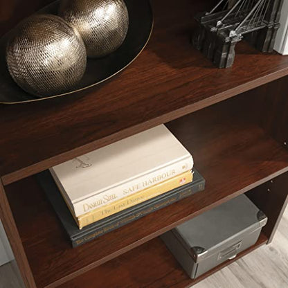 Sauder Beginnings 3-Shelf Bookcase, Bookshelf with Adjustable Storage Shelves, in Brook Cherry finish - color: Brook Cherry