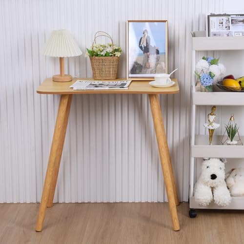 Writing Computer Desk Portable Desk Ergonomic Design Computer Desk Modern Home Office Desk Small Writing Table with Solid Legs Small Console Table for Living Room