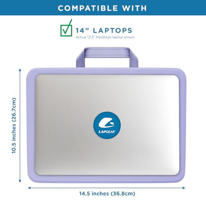 LAPGEAR Compact Lap Desk – Purple Amethyst, Fits 14" Laptops - color: Purple Amethyst, size: 14″ Laptop (Compact)