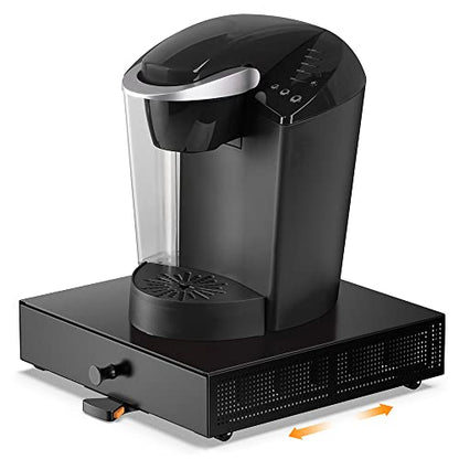 SICHEER K Cup Organization Storage Drawer Maker K Cup Holder Sliding Tray Pull out Coffee Pod Organizer Rolling Stand Countertop Maker Stand Rack Capsules Compatible with Keurig Accessories - size: 36 Pod Capacity - Rolling