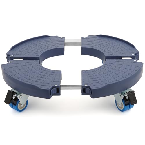 W B D WEIBIDA Plant Caddy with Wheels Heavy Duty 440lbs Capacity, Adjustable 15-21 Inch Rolling Plant Stand Indoor Outdoor, Large Plant Cart Dolly with Casters for Flower Pot Garden Pot Mover - color: Blue