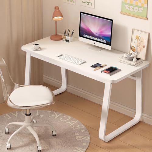 Computer Desk Modern Simple Style Desk for Home Office, 39.3 inch Natural Writing Table for Bedroom Living Room White - color: White, size: 39.3"*19.7"