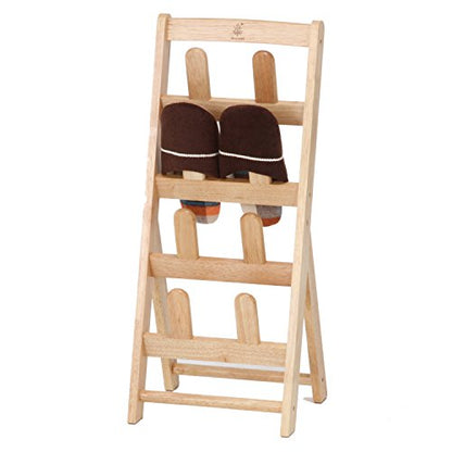 Fuji Boeki 10470 Bonheur Slipper Rack, Slipper Storage, For 4 Pairs, Width 10.8 x Depth 9.1 x Height 25.4 inches (27.5 x 23 x 64.5 cm),