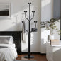 Coat Rack Freestanding Metal Coat Tree with 10 Hooks, Black | Heavy Duty Standing Coat Rack, Stainless Steel Marble Base, Coat Hanger Stand for Bedroom Entryway Hallway, Hat, Bags - color: Black