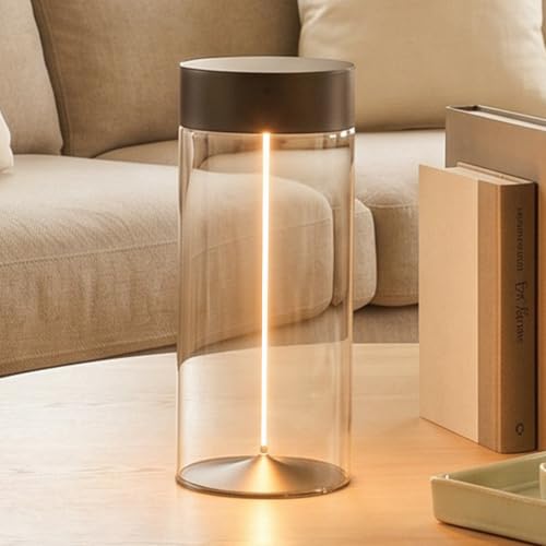 Minimalist Desk Lamp, Cordless Table Lamp, LED Nightstand Light, Gray-Plus - color: Gray-Plus