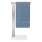Stainless Steel L-Shaped Hand Towel Holder, SUS304 Bathroom Towel Rack with Thickened Base for Countertop Vanity (Brush Nickel, Square Base) - color: Brush Nickel