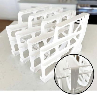 FIFO Can Tracker 4-Pack - 3-Tier Rotating Food Can Organizer for Pantry, Expandable Soda Can Storage for Kitchen, Holds 54 Cans of Food or Soda - size: 4 Pack, style: 54 can