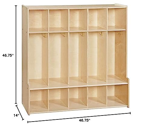 Contender C51000F 5 Section Seat Locker 46.75" W Assembled - style: Fully Assembled