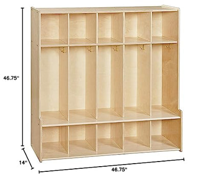 Contender C51000F 5 Section Seat Locker 46.75" W Assembled - style: Fully Assembled