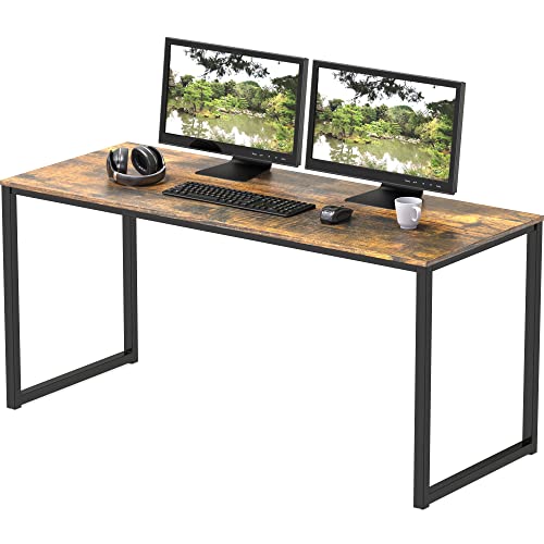 SHW Mission 48-Inch Home Office Computer Desk, Rustic Brown - color: Rustic Brown, size: 48-Inch