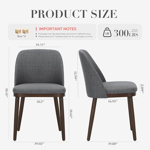 COLAMY Upholstered Dining Chairs Set of 4, Modern Kitchen Chairs with Back, Leather Side Dining Room Chairs with Wood Legs for Kitchen Dining Room Restaurant,Light Grey - color: Light Grey, size: Set of 4