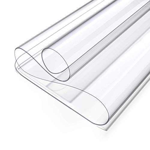Clear Writing Desk Pad, 18’’x36” Heat Resistant Waterproof PVC Round Edge Durable Desk Protect Mat, Anti-Static Writing Mat Table Protector - size: 18’’x36”