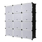 21 Cube Storage Organizer, Closet Storage Shelves with DIY Closet Cabinet Bookshelf Plastic Square Organizer Shelving for Home, Office, Bedroom (White-21 Cube)