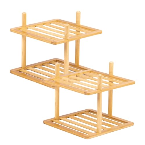 2Pc 2-Tier Vertical Shoe Rack - Tall Narrow Shoe Rack Organizer for Small Spaces,Bamboo Shoen Shelf for Entryway,Closet,Corner,Doorway,Skinny Shoe Shelf Space Saving Shoe Storage - color: 2-tier 2pc Natural