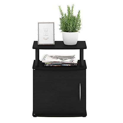 Furinno Jaya End Table, One, Black Wood - color: Black, size: 1-Pack