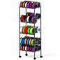 3D Printer Filament Storage Rack with Wheels, 5-Tier Rolling Spool Holder Stand Cart, Holds up to 60x1kg Spools, Heavy Duty Metal Filaments Organizer Shelf for Printing Studio Office Workshop