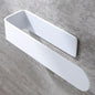 Taozun White Towel Rack Adhesive Hand Towel Holder Towel Bar Towel Ring | Durable Stainless Steel, Rust Free, No Drilling, For Bathroom/Kitchen/RV/Apartmen, Stick on Wall/Cabinet, 7.9 Inch - color: White, size: 8-inch