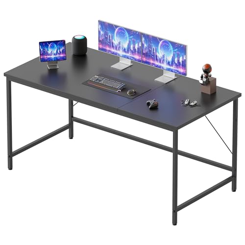 Mericonia 48 inch Computer Desk, Gaming Desk for Small Spaces, Modern Simple Style Table for Home Office, Study Student Writing Table - color: Black, size: 48"x19.7"