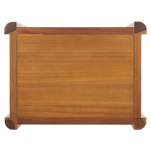 SAFAVIEH Home Collection - Hendro Accent Table, Natural Brown Rectangular Side Table with 1 Shelf, Fully Assembled (ACC2401A) - color: Natural