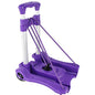 Sutekus Folding Hand Truck and Dolly 110-lbs Lightweight Portable Luggage Cart for School Travel Office Moving (Purple) - color: Purple