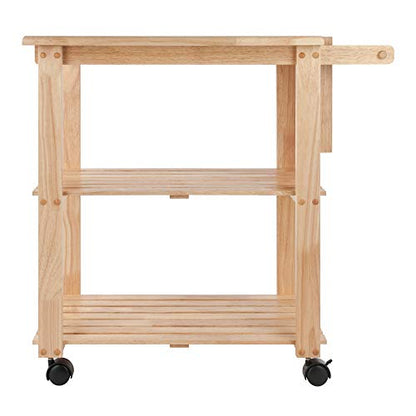 Winsome Mario Kitchen Cart | Rolling Utility & Serving Cart with Wheels for Snacks, Drinks, Kitchen Essentials, Storage & Organization for Home, Apartment