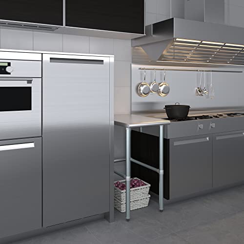 30 in. x 18 in. Open Base Stainless Steel Work Table | Residential & Commercial | Food Prep | Heavy Duty Utility Work Station | NSF - size: 18 in. Length x 30 in. Width