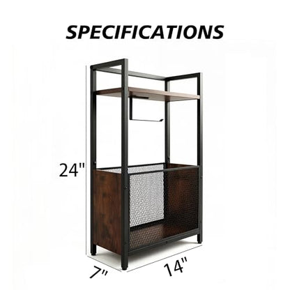 Toilet Paper Holder Free Standing, Black Toilet Paper Holder Stand, Freestanding Toilet Paper Holder for Bathroom Tissue Holder Roll Holder, Magazines, Wipes