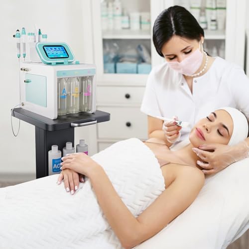Esthetician Cart with Wheels Spa Cart for Hydrafacial RF Cavitation Machine | Beauty Salon Rolling Cart, Salon Equipment Trolley Esthetician Machine Stand, All-metal Carbon Steel, Silent Wheels w/ Locks - color: Classic - Black