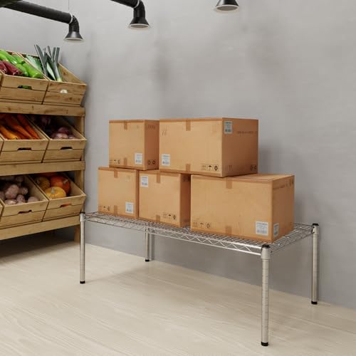 21" Deep x 42" Wide x 14" Height Wire Shelving Kit | 1-Tier | NSF Commercial Storage Rack Unit - size: 21" Deep x 42" Wide