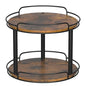 LAMU 12'' Wood Lazy Susan Turntable Organizer for Cabinet, 2 Tier Lazy Susan Spice Rack Organizer for Kitchen, Table Top, Countertop, Pantry, Bathroom - size: 12 inches 2 Tier