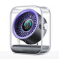 KIMMOO Rechargeable USB Desk Fan, Quiet Table Fan with Turbo Airflow, 100 Speeds, Digital Display, 90° Rotating, Small Battery Desktop Fans for Bedroom Home Office Travel, Purple - color: Purple