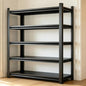 45" W Shelves for Garage Storage, 16" D Metal Garage Shelving Heavy Duty, 5 Shelf Adjustable Steel Standing Shelf Units for Basement, Industrial, Shop, Pantry, Warehouse, Kitchen, Black - size: 5 Tier 45.3" W x 15.8" D x 63" H