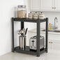 2 Tier Kitchen Storage Shelf, Kitchen Organizers Space Saving All Steel Freestanding Rack, Heavy Duty Metal Shelving Unit, Adjustable Open Shelf for Pantry Organizers and Storage 15.7"W×9.8"D×22"H - size: 2 Tier 15.7"W × 9.8"D × 22"H