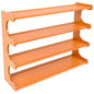 Shoe Rack Bamboo Stackable Freestanding Wooden Shoe Storage Storage Rack Suitable for Narrow entryways,Closets,garages, and Dorm Rooms (Light Brown, 4 Tier (27.56 in)) - size: 4 Tier (27.56 in)