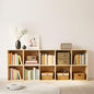 10 Cube Bookcase, 2-Tier Solid Wood Storage Organizer, Floor Standing Display Cabinet Bookshelf with Back Panels, Open Shelf for Bedroom, Living Room, Office 59"W X 11.8"D X 23.6"H (Wood)