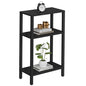 TUTOTAK Small Side Table, Narrow End Table, Skinny Sofa Table, Slim Nightstand, Couch Table, Living Room, Bed Room, Black TB01BK077 - color: Black, size: 3-Tier（7.9"D x 15.8"W x 26"H）