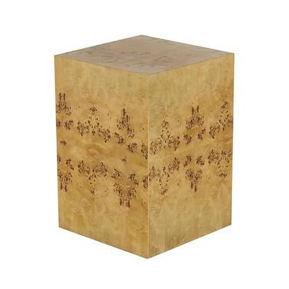 Deco 79 Wood Side End Accent Table Square Cube End Table with Wood Grain Patterns, Side Table 16" x 16" x 23", Brown - color: Brown, size: 16" x 16" x 23"